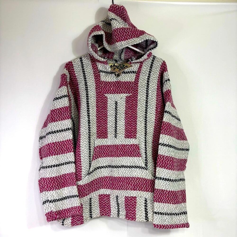 NWT Baja Joe Surfer Mexican Rasta Hoodie Size Small Bin7